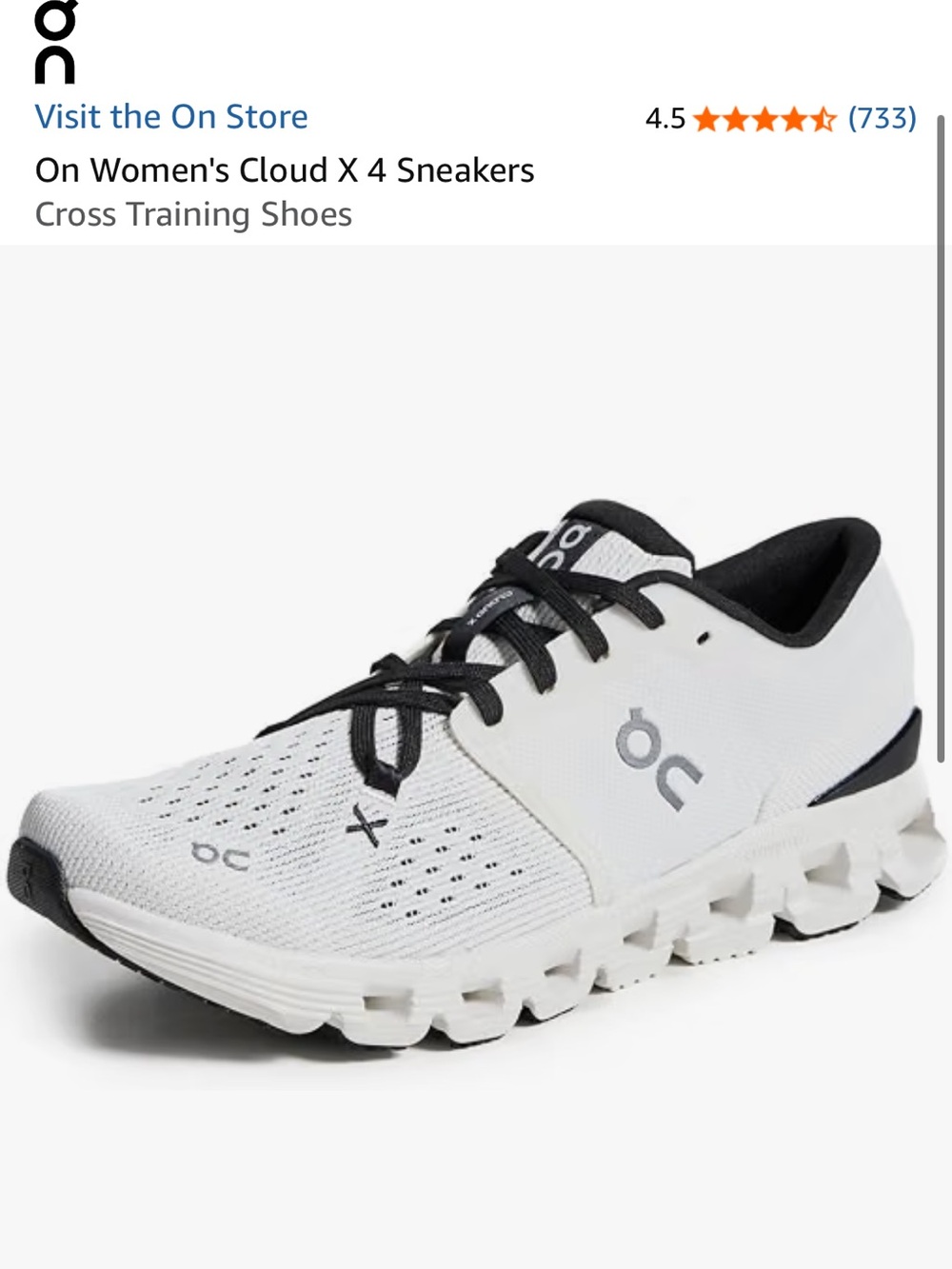 On cloud Women’s Cloud x 4 sneakers - Picture 4 of 10